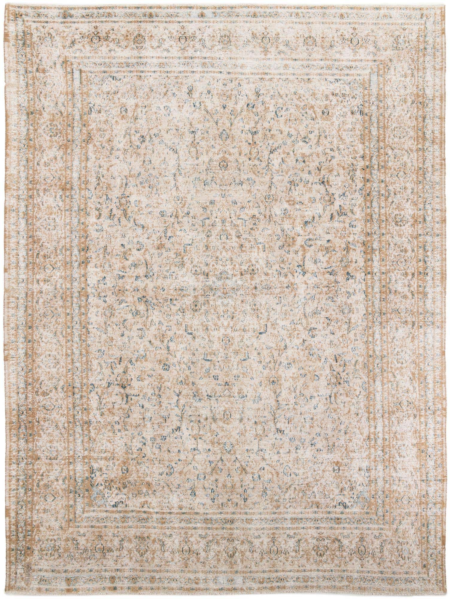 9' 7 x 12' 10 Hand Knotted Ultra Vintage Persian Wool Rug