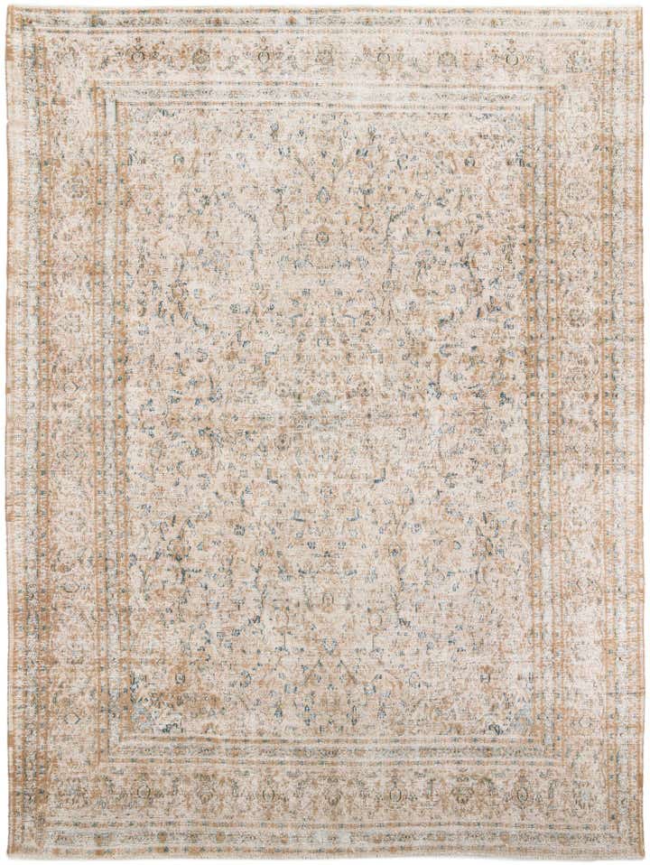 9' 7 x 12' 10 Hand Knotted Ultra Vintage Persian Wool Rug