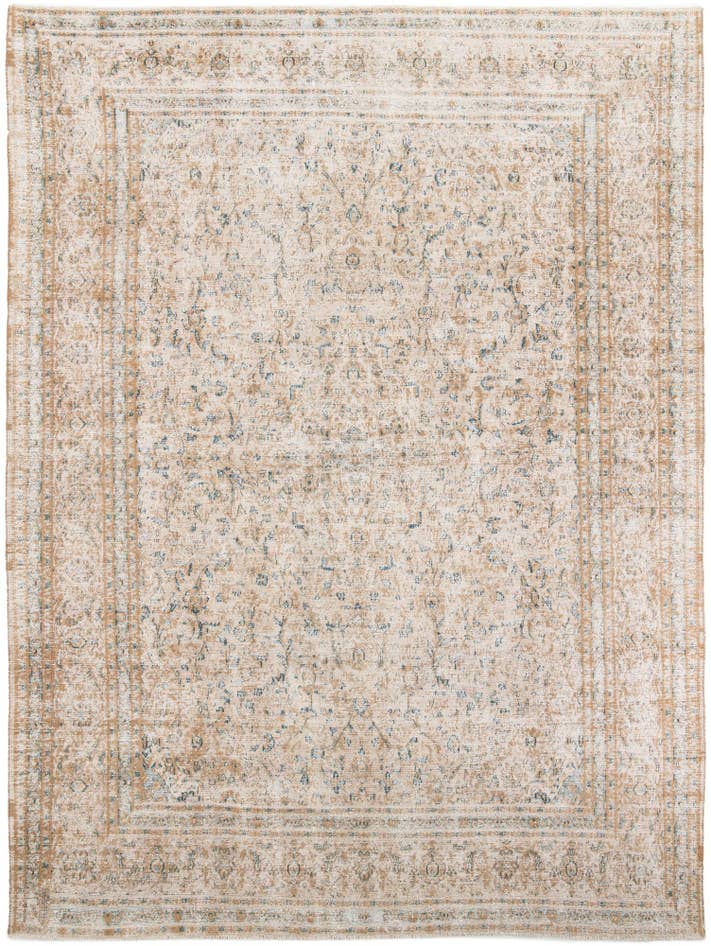 Detail image of 9' 7 x 12' 10 Hand Knotted Ultra Vintage Persian Wool Rug