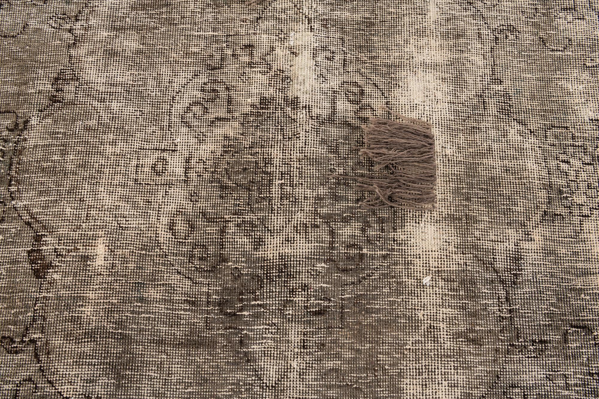 4' x 7' 4 Hand Knotted Ultra Vintage Persian Wool Rug