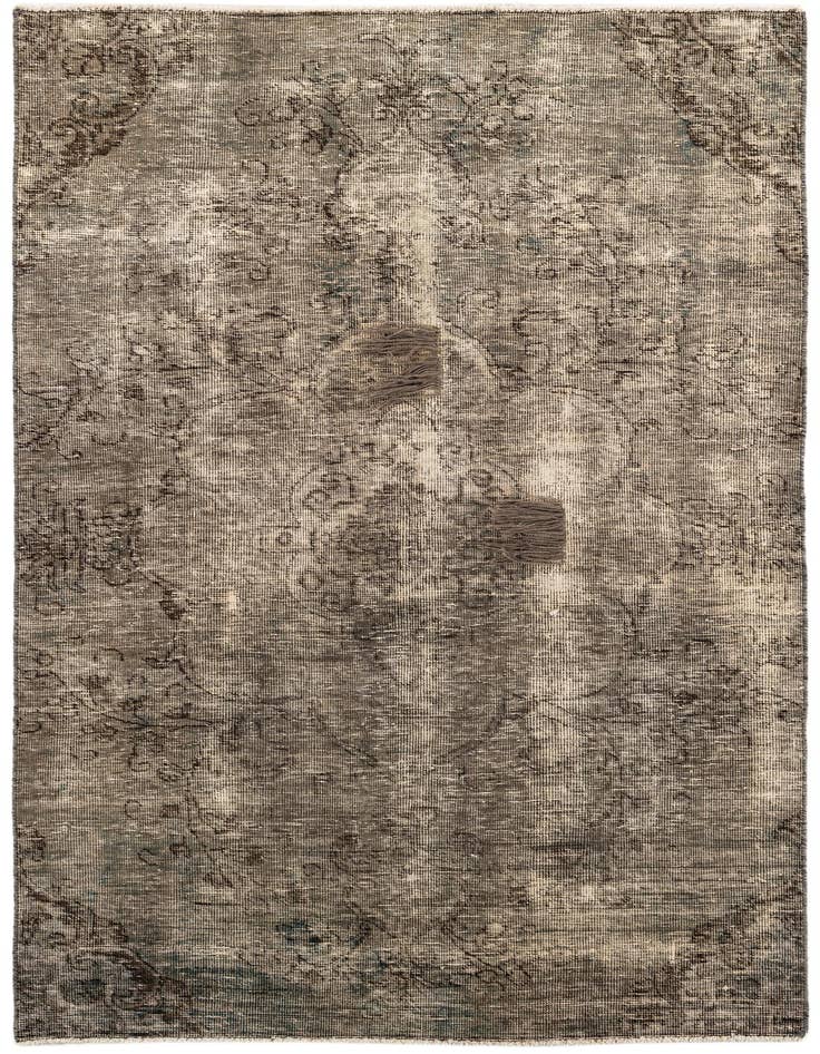 Detail image of 4' x 7' 4 Hand Knotted Ultra Vintage Persian Wool Rug