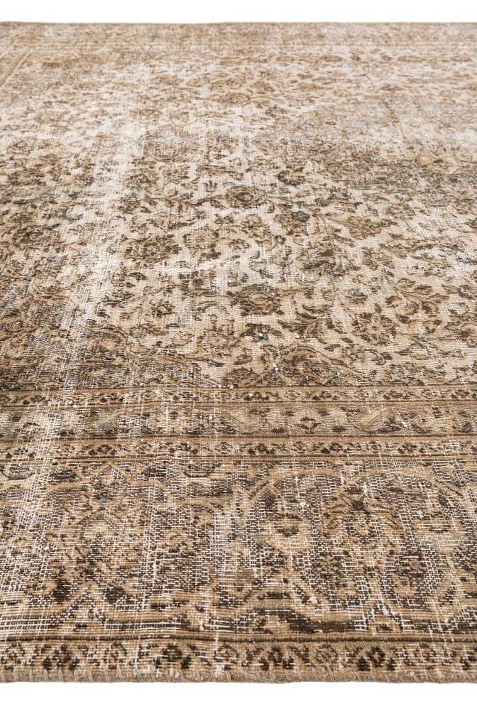 9' x 11' 5 Hand Knotted Ultra Vintage Persian Wool Rug