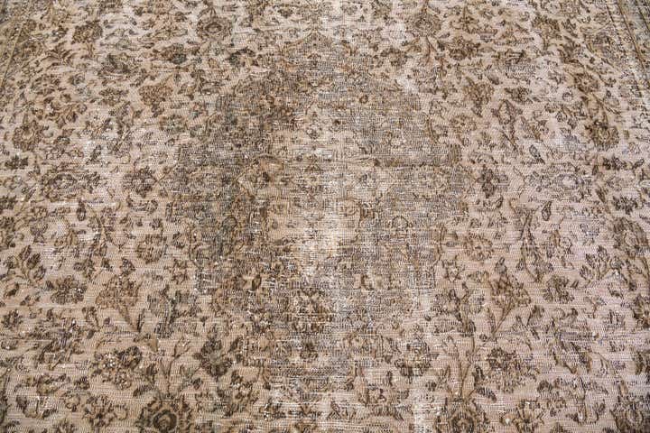 9' x 11' 5 Hand Knotted Ultra Vintage Persian Wool Rug