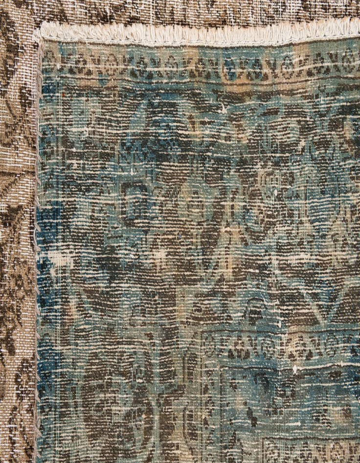 Detail image of 9' x 11' 5  Hand Knotted Ultra Vintage Persian Wool Rug