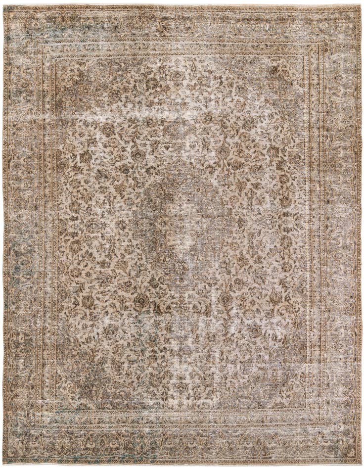 Detail image of 9' x 11' 5 Hand Knotted Ultra Vintage Persian Wool Rug