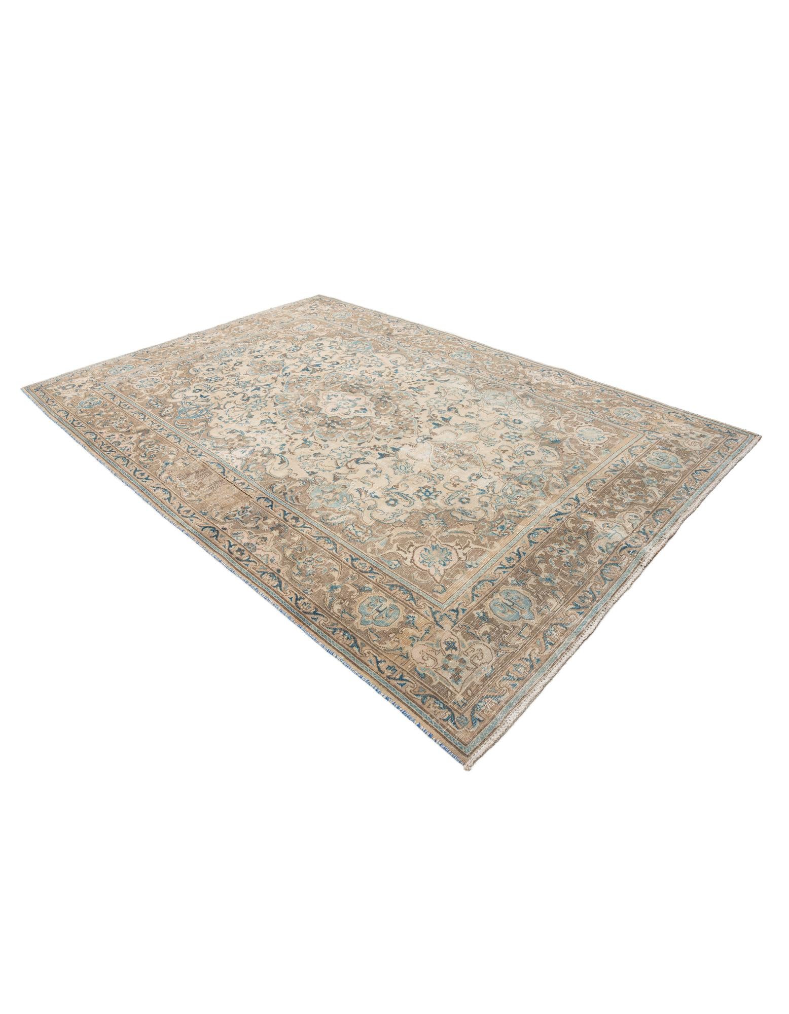 6' 4 x 9' 4 Hand Knotted Ultra Vintage Persian Wool Rug