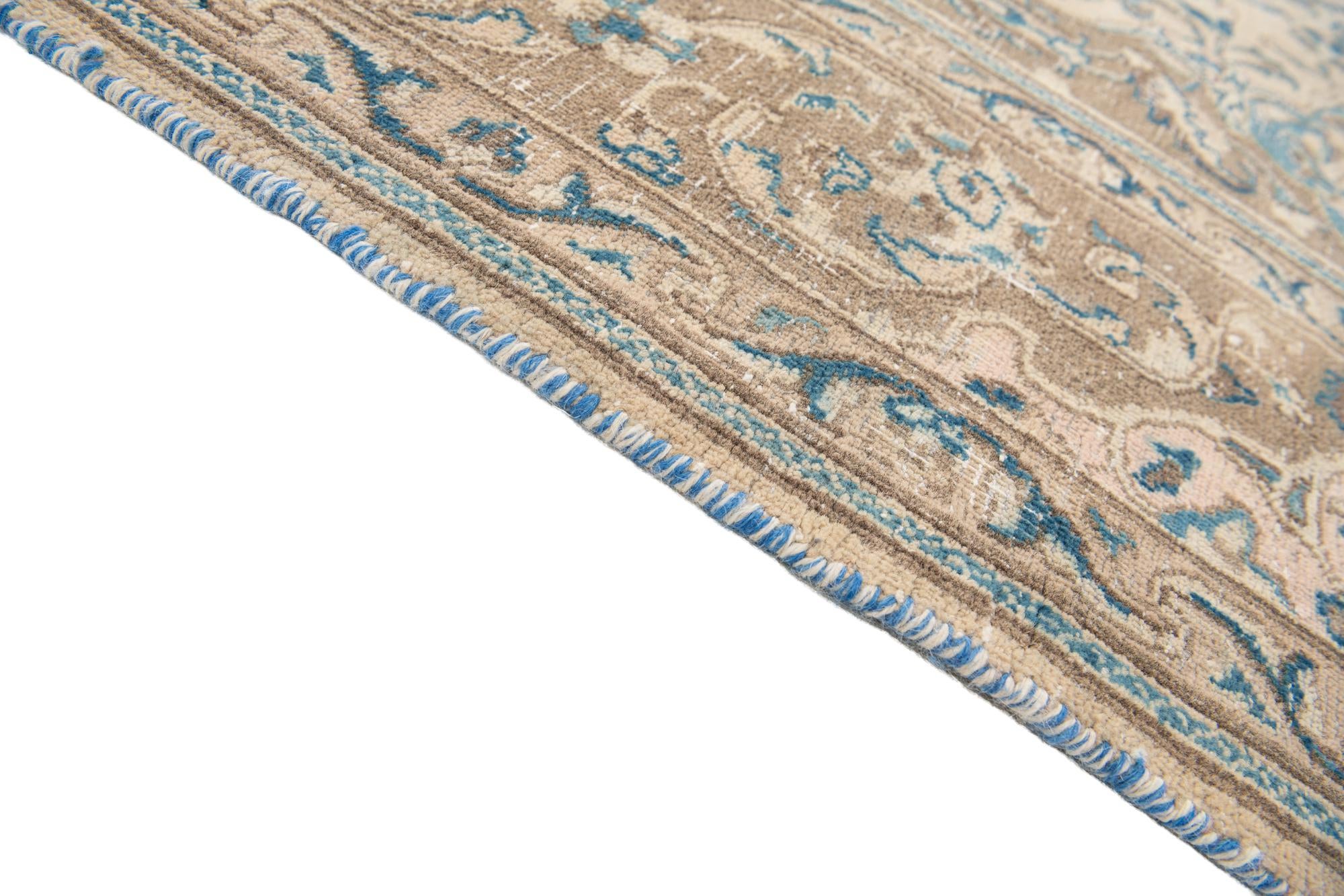6' 4 x 9' 4 Hand Knotted Ultra Vintage Persian Wool Rug