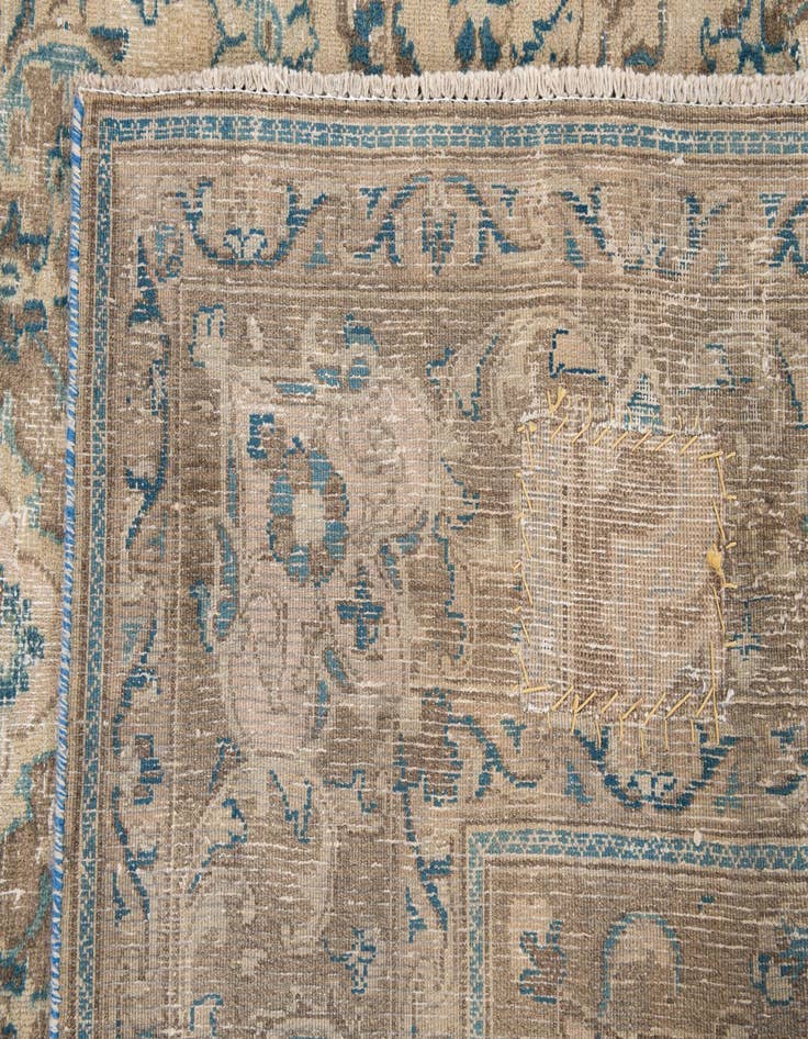 Detail image of 6' 4 x 9' 4  Hand Knotted Ultra Vintage Persian Wool Rug