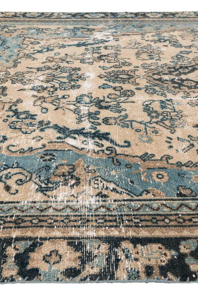 6' 3 x 9' 9 Hand Knotted Ultra Vintage Persian Wool Rug