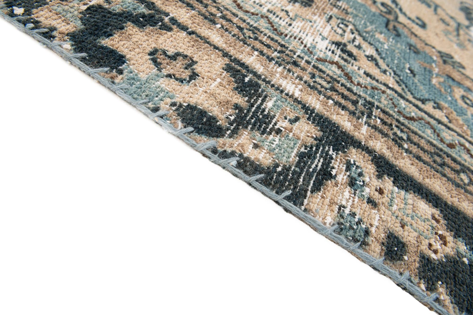 6' 3 x 9' 9 Hand Knotted Ultra Vintage Persian Wool Rug