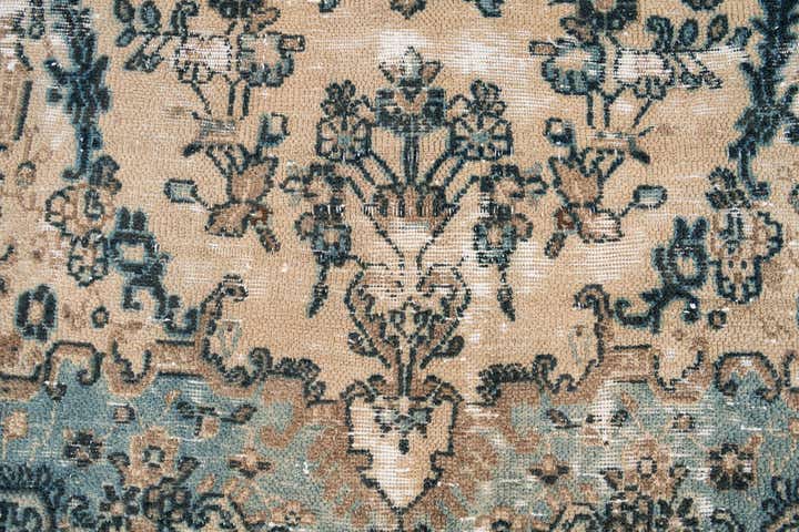 6' 3 x 9' 9 Hand Knotted Ultra Vintage Persian Wool Rug