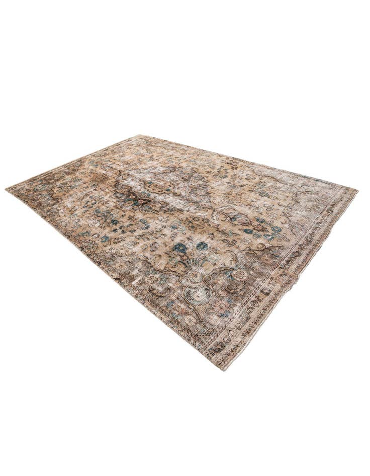 Detail image of 7' 2 x 10' 2 Hand Knotted Ultra Vintage Persian Wool Rug