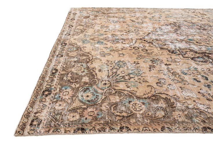Detail image of 7' 2 x 10' 2 Hand Knotted Ultra Vintage Persian Wool Rug