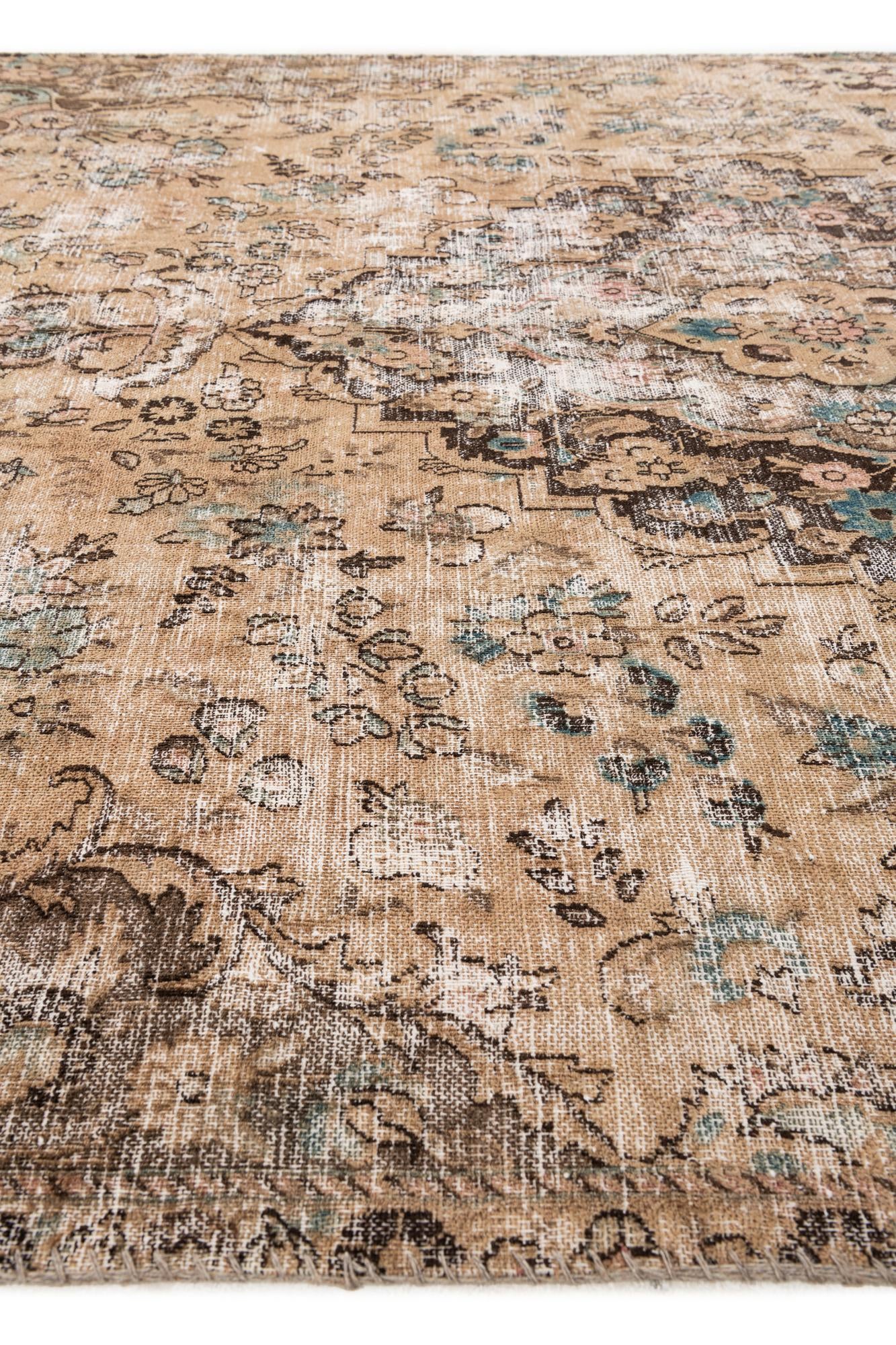 7' 2 x 10' 2 Hand Knotted Ultra Vintage Persian Wool Rug