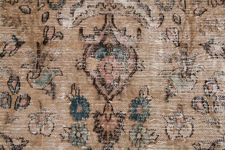 7' 2 x 10' 2 Hand Knotted Ultra Vintage Persian Wool Rug