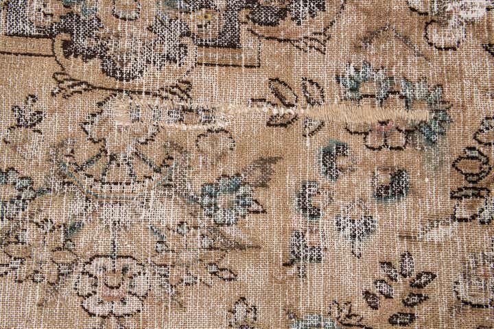 7' 2 x 10' 2 Hand Knotted Ultra Vintage Persian Wool Rug