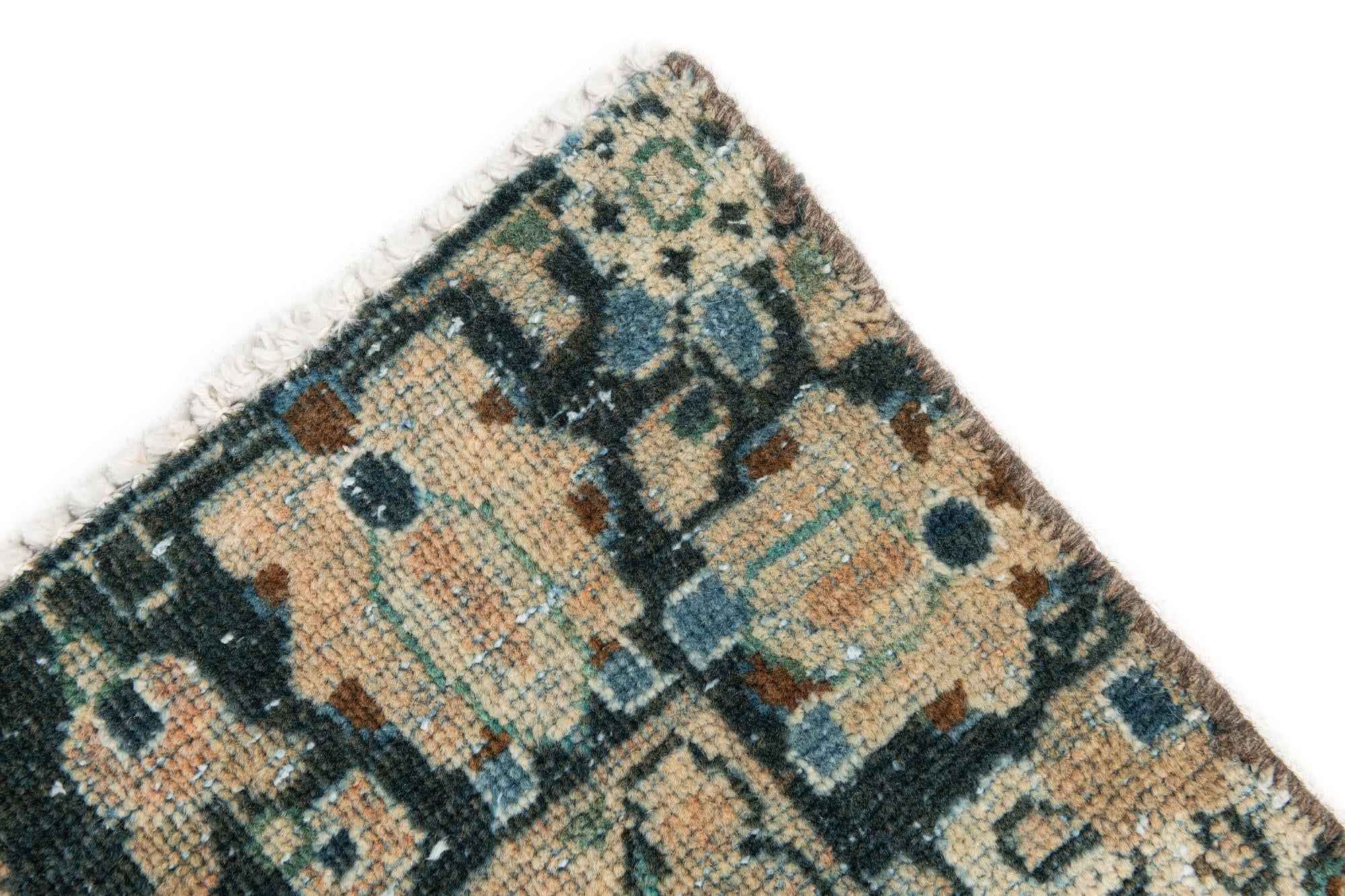 6' 5 x 9' 6 Hand Knotted Ultra Vintage Persian Wool Rug