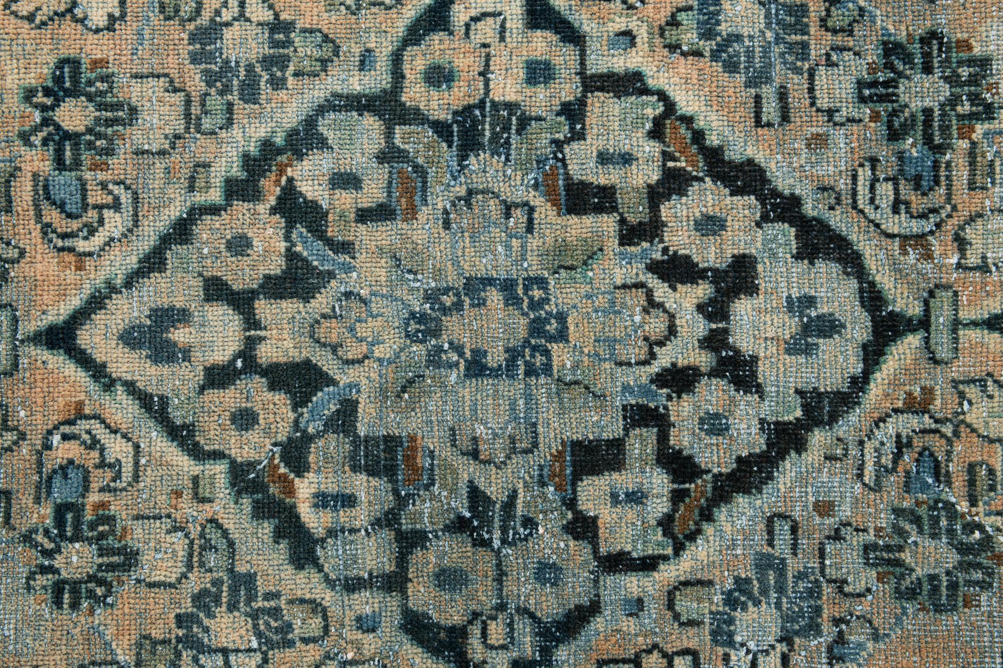 6' 5 x 9' 6 Hand Knotted Ultra Vintage Persian Wool Rug