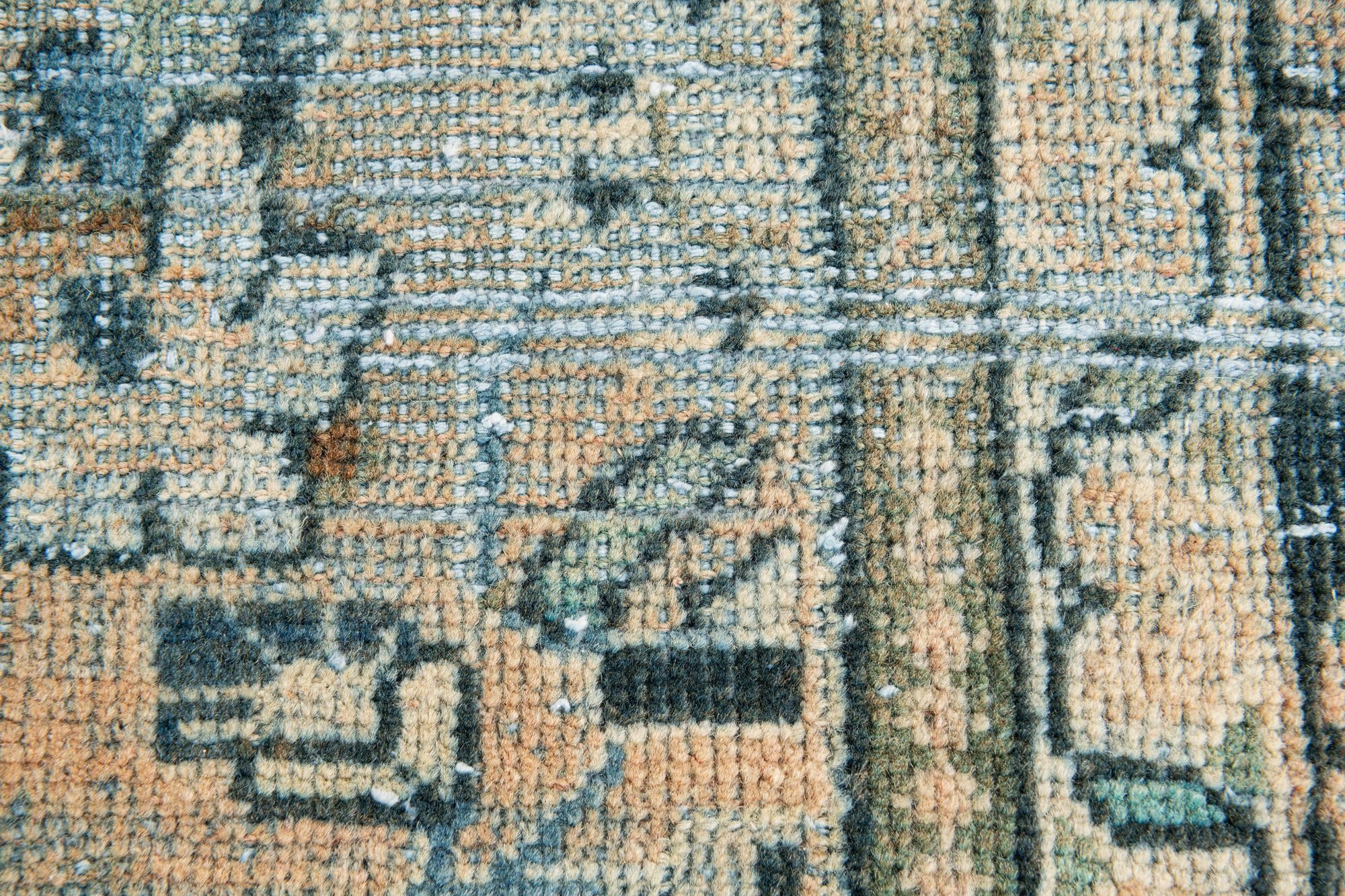 6' 5 x 9' 6 Hand Knotted Ultra Vintage Persian Wool Rug