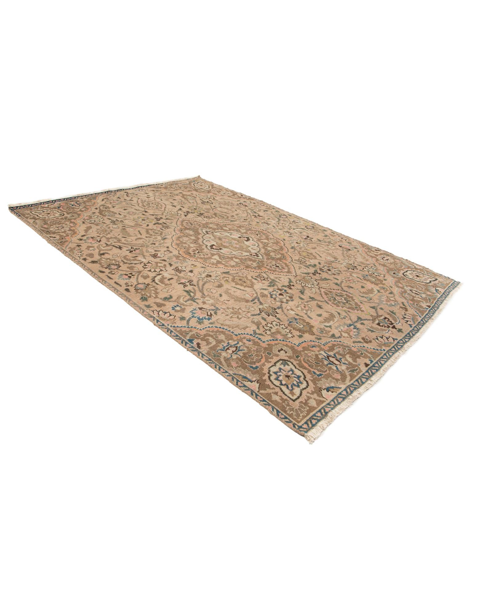 7' 1 x 9' 9 Hand Knotted Ultra Vintage Persian Wool Rug