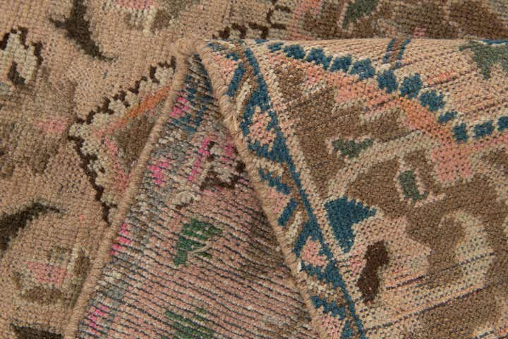 7' 1 x 9' 9 Hand Knotted Ultra Vintage Persian Wool Rug