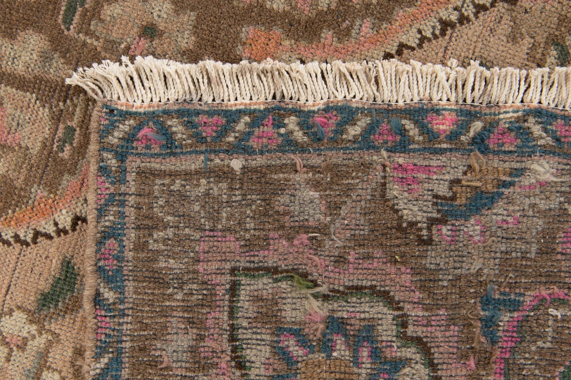 7' 1 x 9' 9 Hand Knotted Ultra Vintage Persian Wool Rug