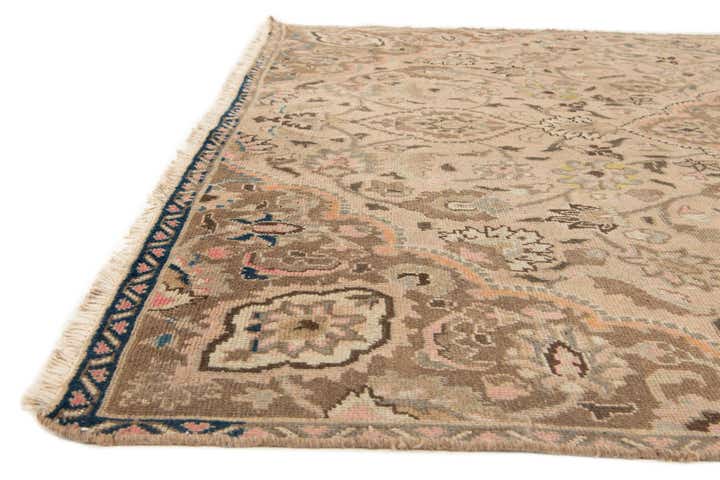 7' 1 x 9' 9 Hand Knotted Ultra Vintage Persian Wool Rug