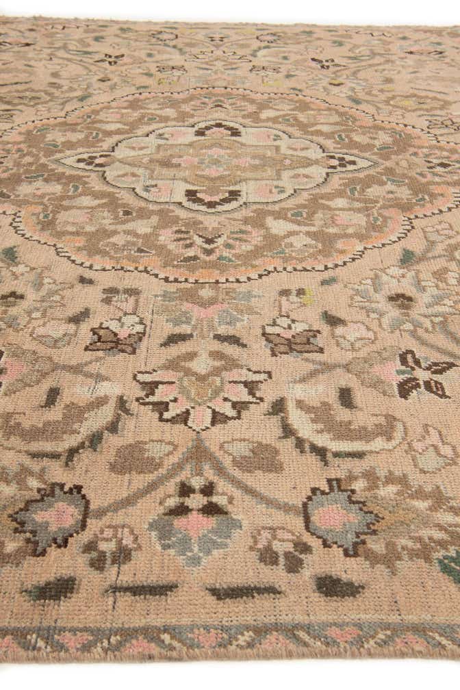 7' 1 x 9' 9 Hand Knotted Ultra Vintage Persian Wool Rug