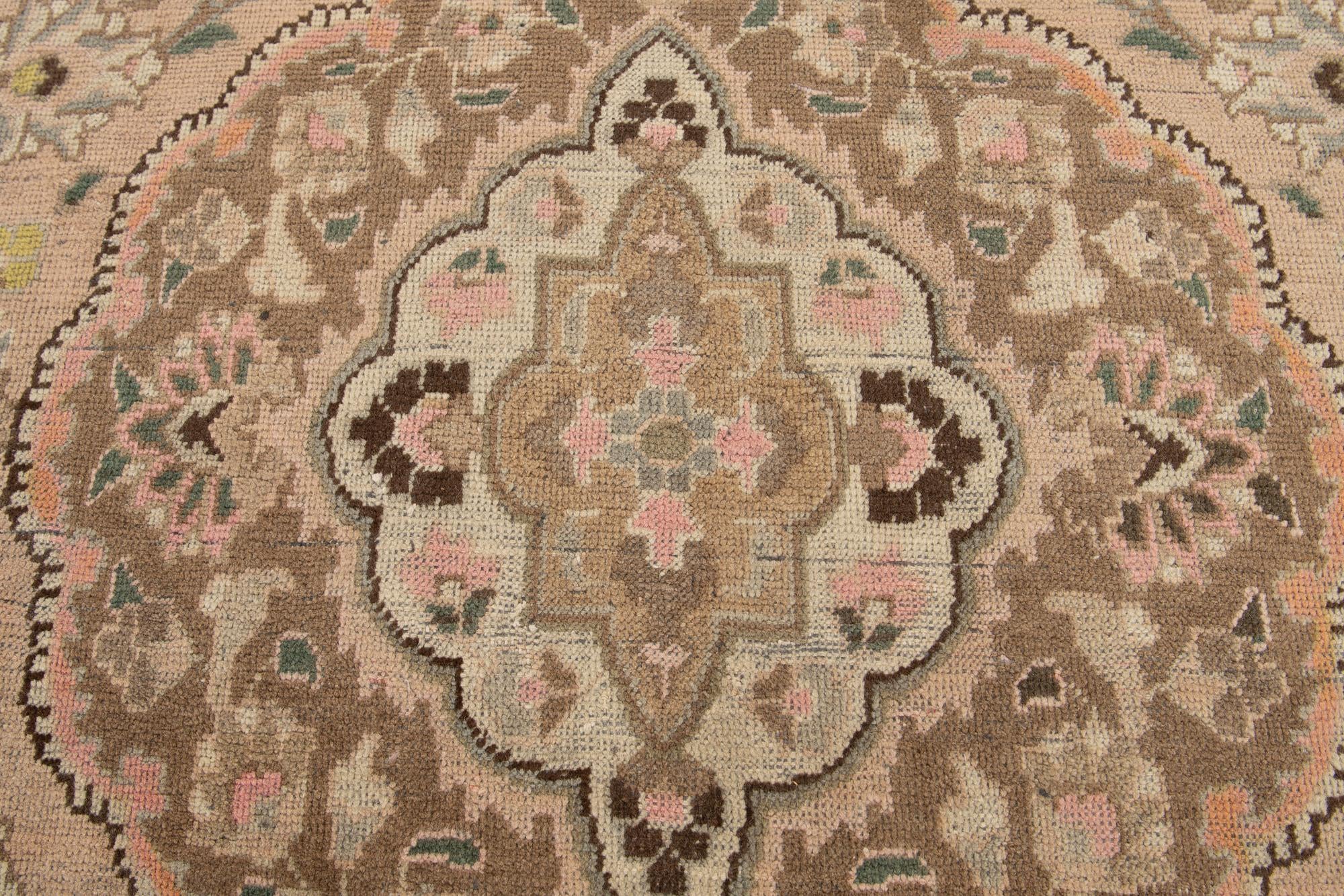 7' 1 x 9' 9 Hand Knotted Ultra Vintage Persian Wool Rug