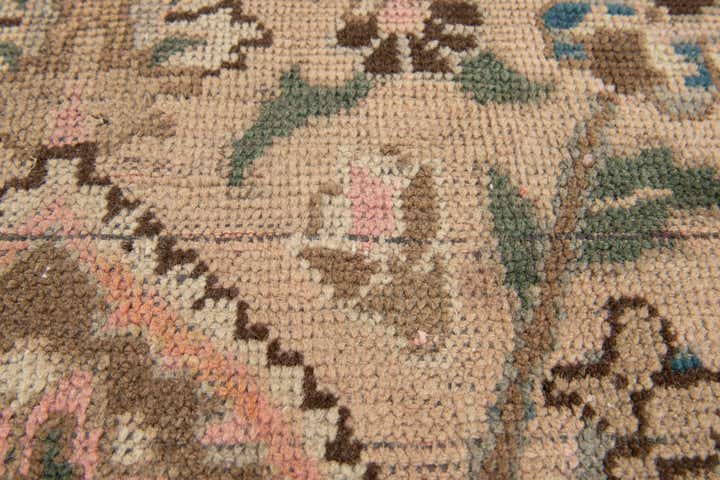 7' 1 x 9' 9 Hand Knotted Ultra Vintage Persian Wool Rug