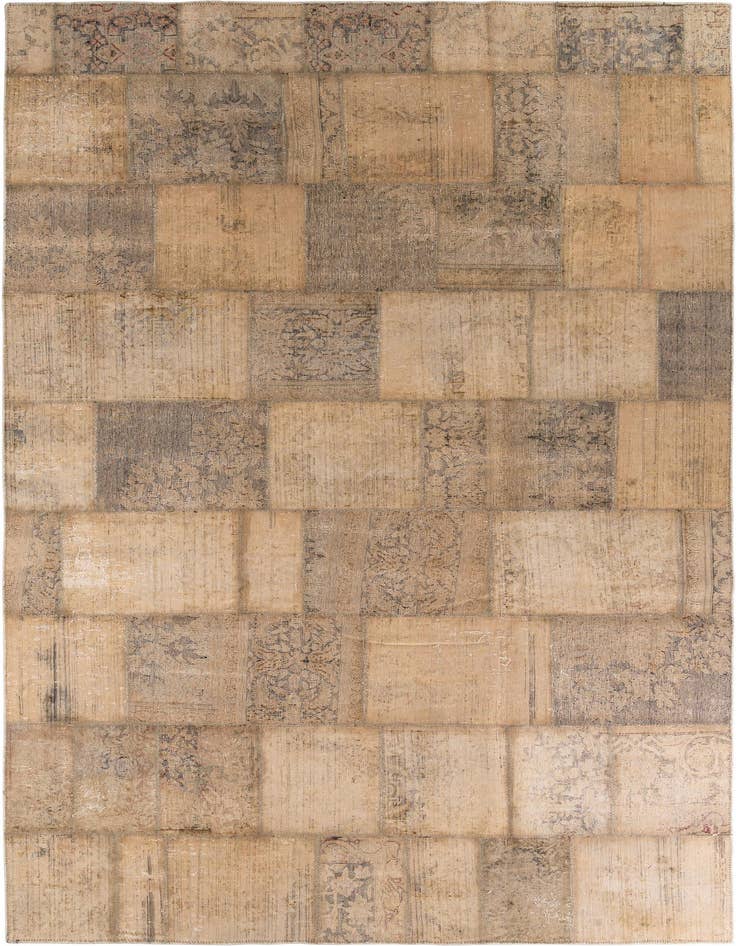 Detail image of 8' 2 x 11' 8 Hand Knotted Ultra Vintage Persian Wool Rug