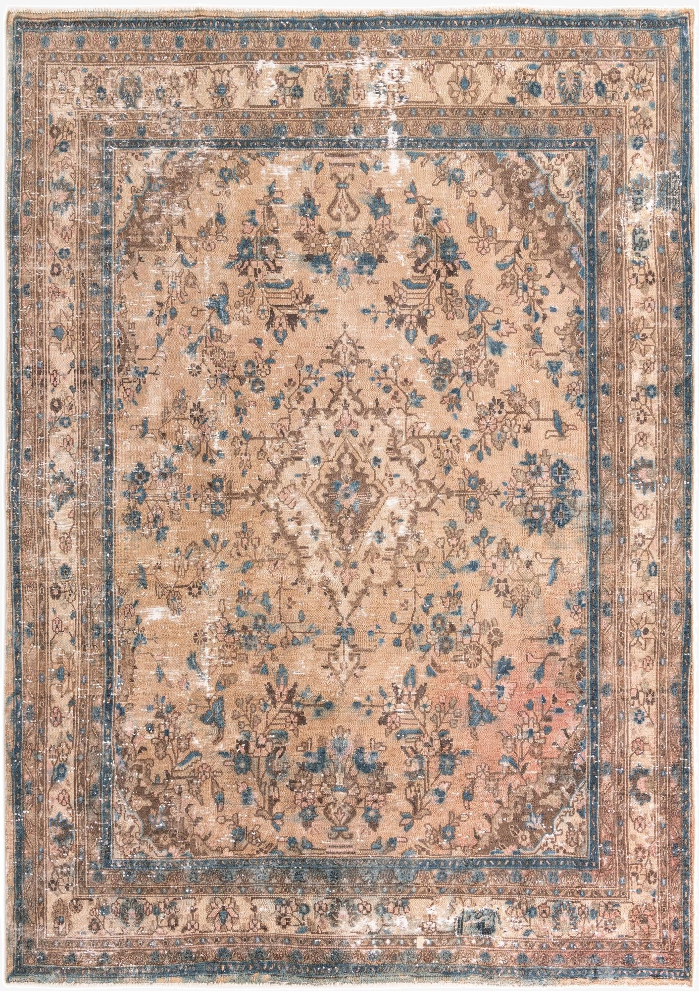 Primary image 8' 8 x 12' 2  Hand Knotted Ultra Vintage Persian Wool Rug