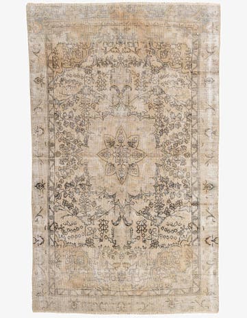 5' 7 x 9' 4 Hand Knotted Ultra Vintage Persian Wool Rug