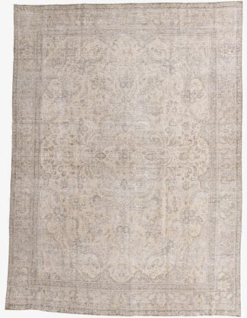 9' 7 x 13' 1 Hand Knotted Ultra Vintage Persian Wool Rug