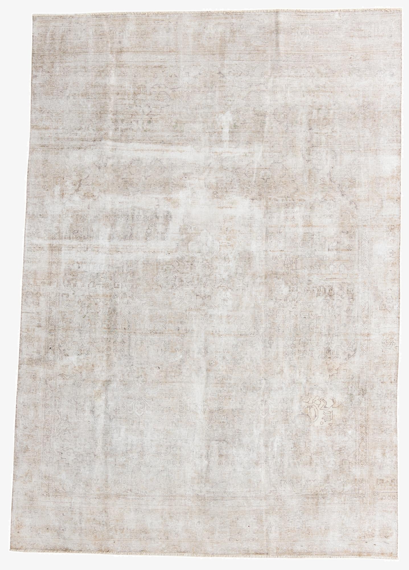 8' 7 x 12' 7  Hand Knotted Ultra Vintage Persian Wool Rug