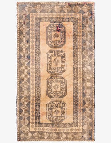 3' 6 x 6' 4 Hand Knotted Ultra Vintage Persian Wool Rug