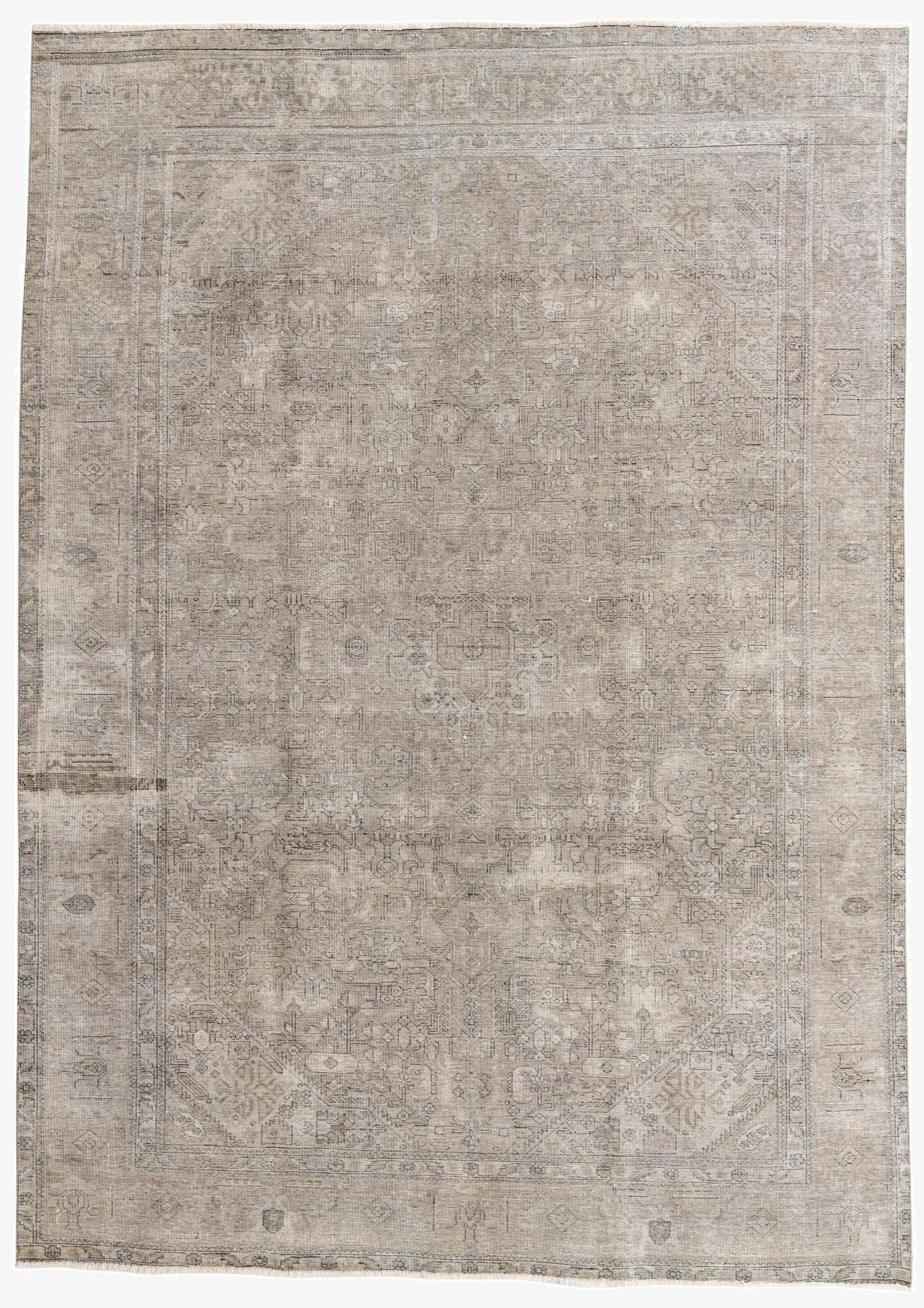 8' x 11' 2  Hand Knotted Ultra Vintage Persian Wool Rug