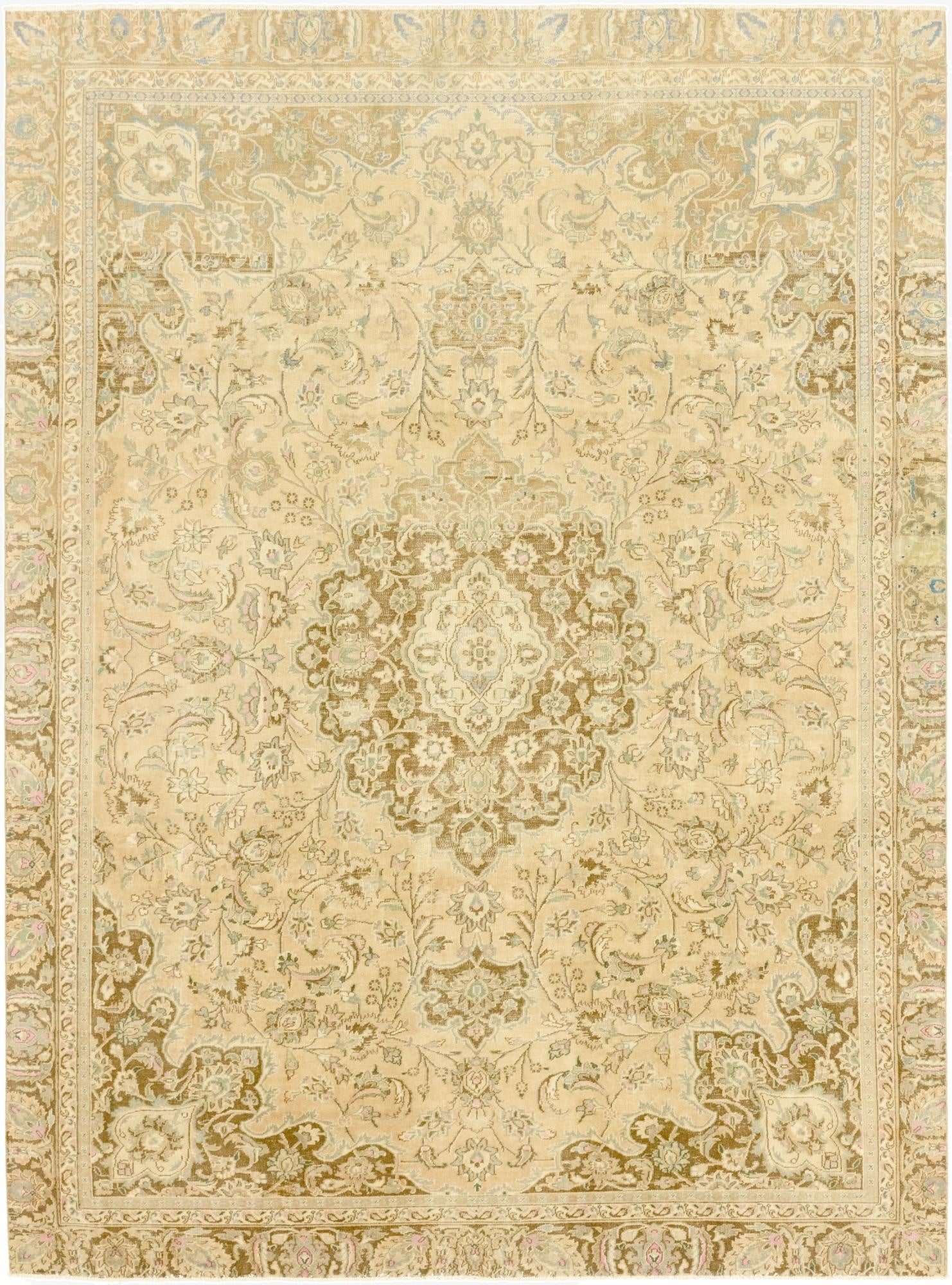 8' 6 x 11' 4  Hand Knotted Ultra Vintage Persian Wool Rug