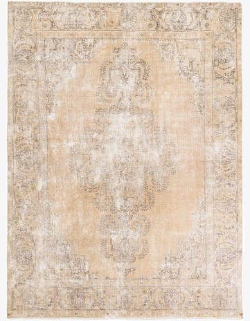 7' 7 x 10' 4 Hand Knotted Ultra Vintage Persian Wool Rug