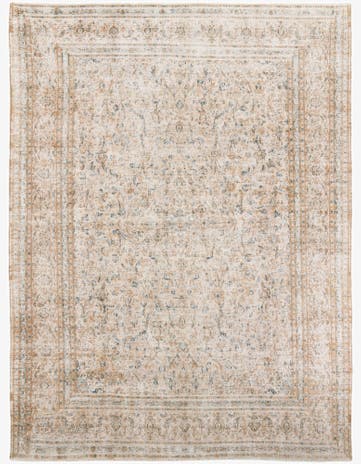 9' 7 x 12' 10 Hand Knotted Ultra Vintage Persian Wool Rug