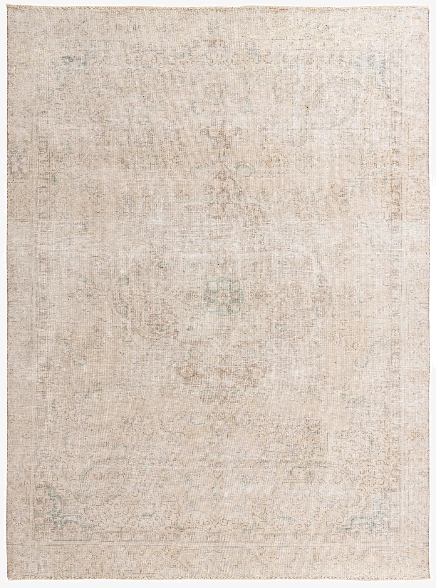 8' 10 x 11' 11  Hand Knotted Ultra Vintage Persian Wool Rug