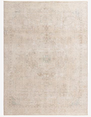 8' 10 x 11' 11 Hand Knotted Ultra Vintage Persian Wool Rug