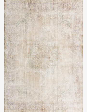 9' 3 x 12' 10 Hand Knotted Ultra Vintage Persian Wool Rug