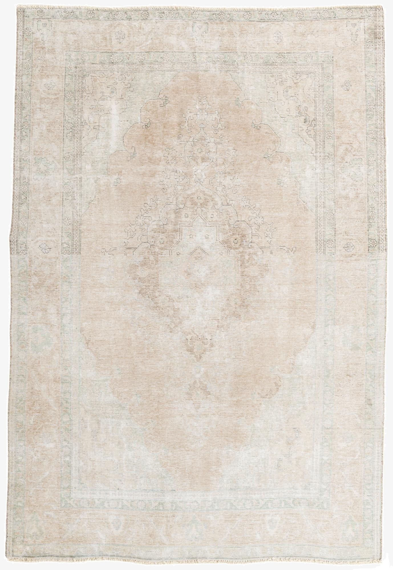 6' 5 x 9' 7  Hand Knotted Ultra Vintage Persian Wool Rug