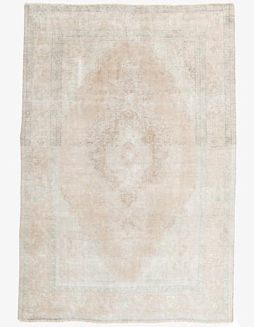 6' 5 x 9' 7 Hand Knotted Ultra Vintage Persian Wool Rug