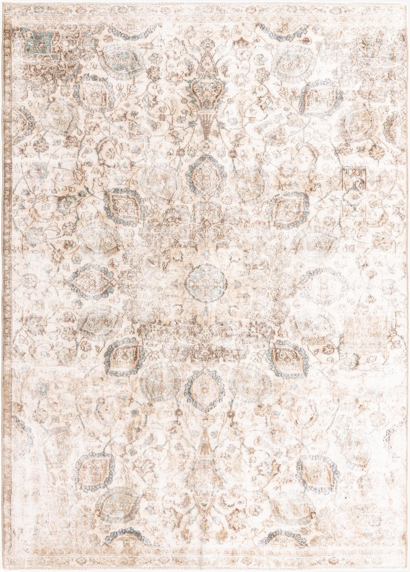 7' 1 x 10'  Hand Knotted Ultra Vintage Persian Wool Rug