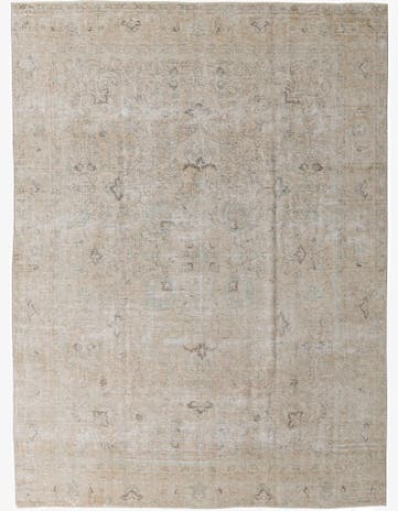 9' 2 x 12' 5 Hand Knotted Ultra Vintage Persian Wool Rug