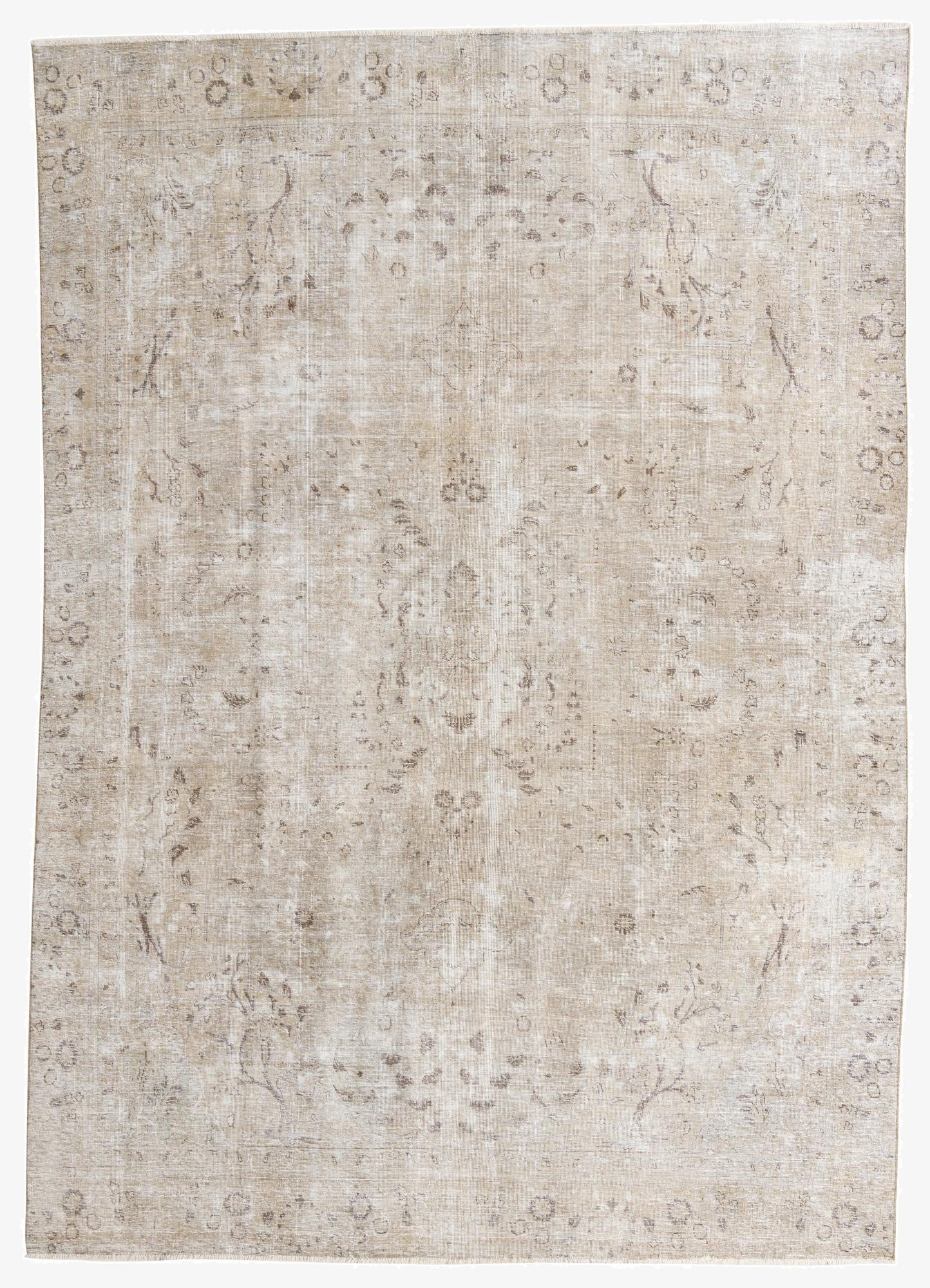 8' 7 x 12' 3  Hand Knotted Ultra Vintage Persian Wool Rug