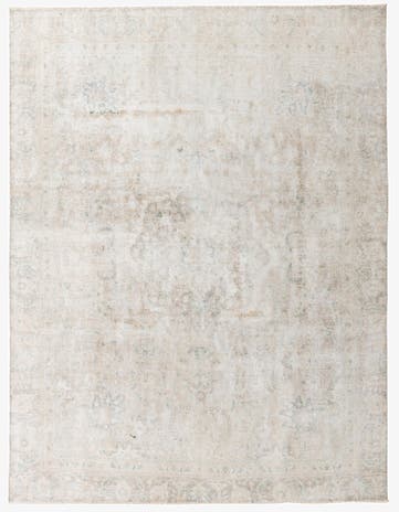 8' 10 x 11' 9 Hand Knotted Ultra Vintage Persian Wool Rug