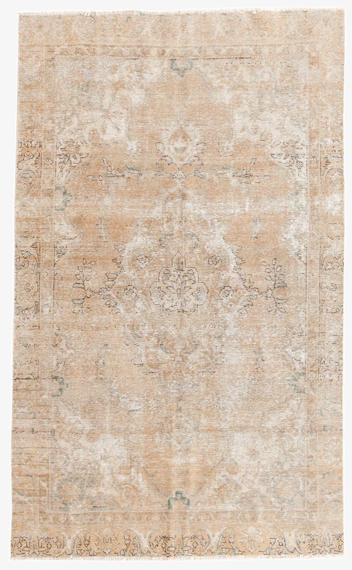 Primary image 5' 7 x 9' 3  Hand Knotted Ultra Vintage Persian Wool Rug